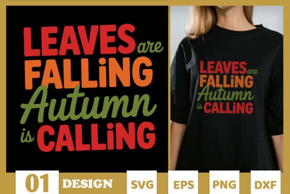 Autumn Quote Leaves Falling Free SVG