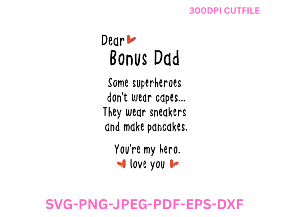 Bonus Dad Quote Funny Father's Day SVG