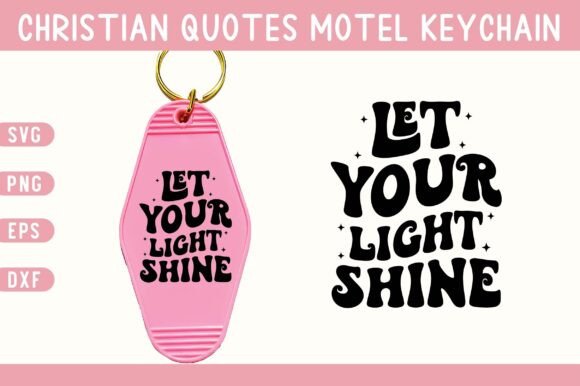 Christian Quote Motel Keychain SVG PNG