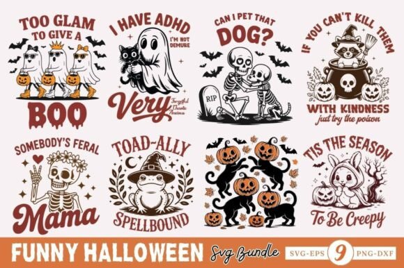 Funny Halloween SVG Bundle
