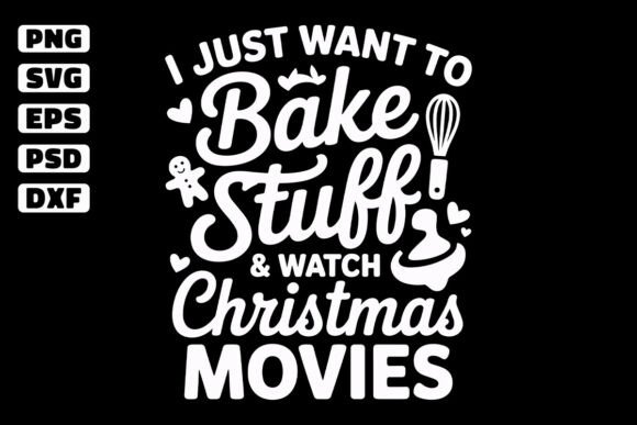 Holiday Baking Quote Christmas Design