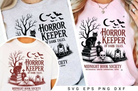 Horror Midnight Book Club Society SVG