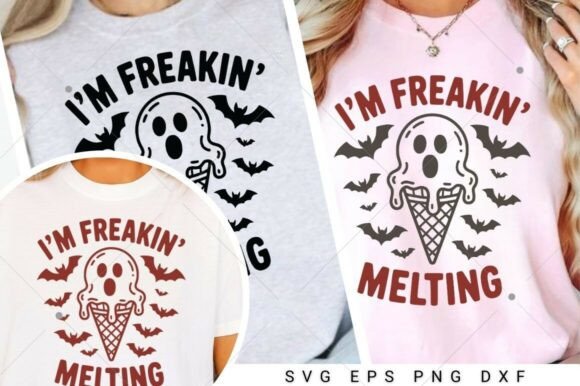 I m Freakin Melting SVG PNG, Spooky SVG