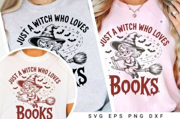 Just a Witch Who Loves Books SVG