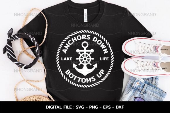 Lake Life SVG Boat Quote Rope