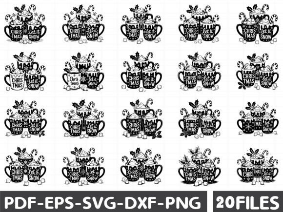 Let It Snow Christmas Coffee SVG