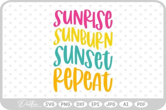Quote Sunburn Vacay Funny SVG PNG DXF