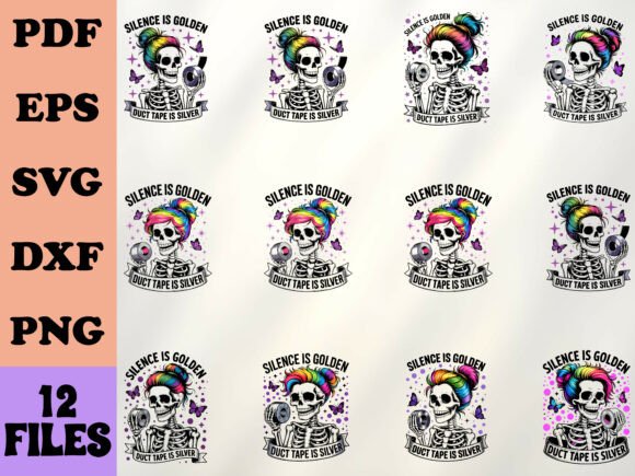 Rainbow Skeleton SVG- Funny Goth Quote