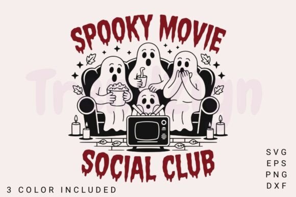 Spooky Movie Club SVG PNG