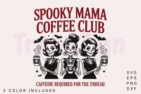 Spooky Skeleton Girls PNG SVG, Halloween