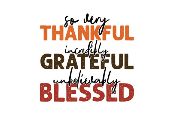 Thankful Grateful Blessed Fall Design